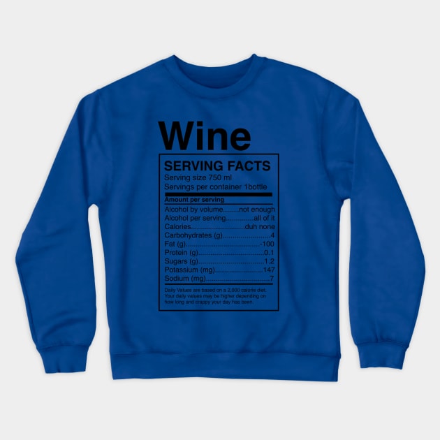 Facts of Wine Crewneck Sweatshirt by joefixit2